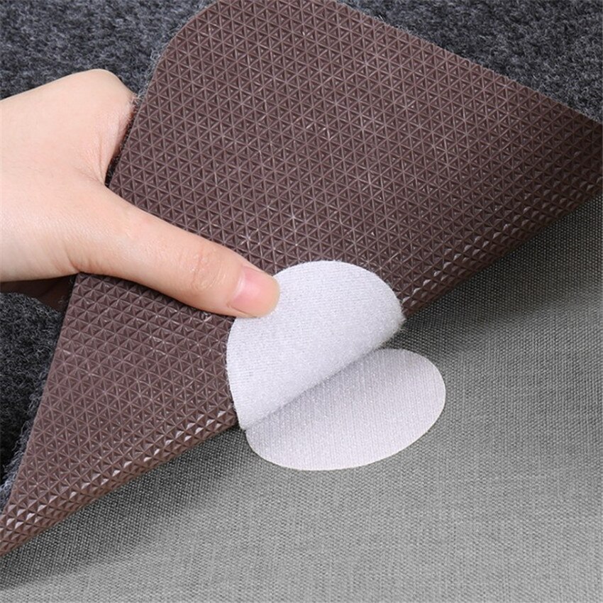 5 Stks/set Sofa Kussen Houder Multifunctionele Antislip Zelfklevende Laken Quilt Stippen Houder Mat voor Thuis Tapijt 6*6*0.3Cm