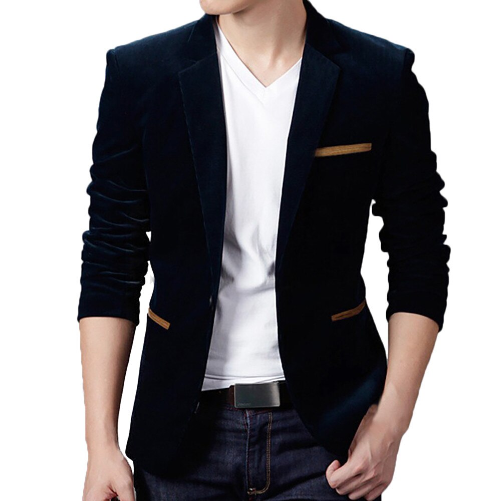 Nice VogueLuxury Men Blazer Men Plus Size Spring Brand Business Slim Fit Men Suit Masculino Blazers Men W/81