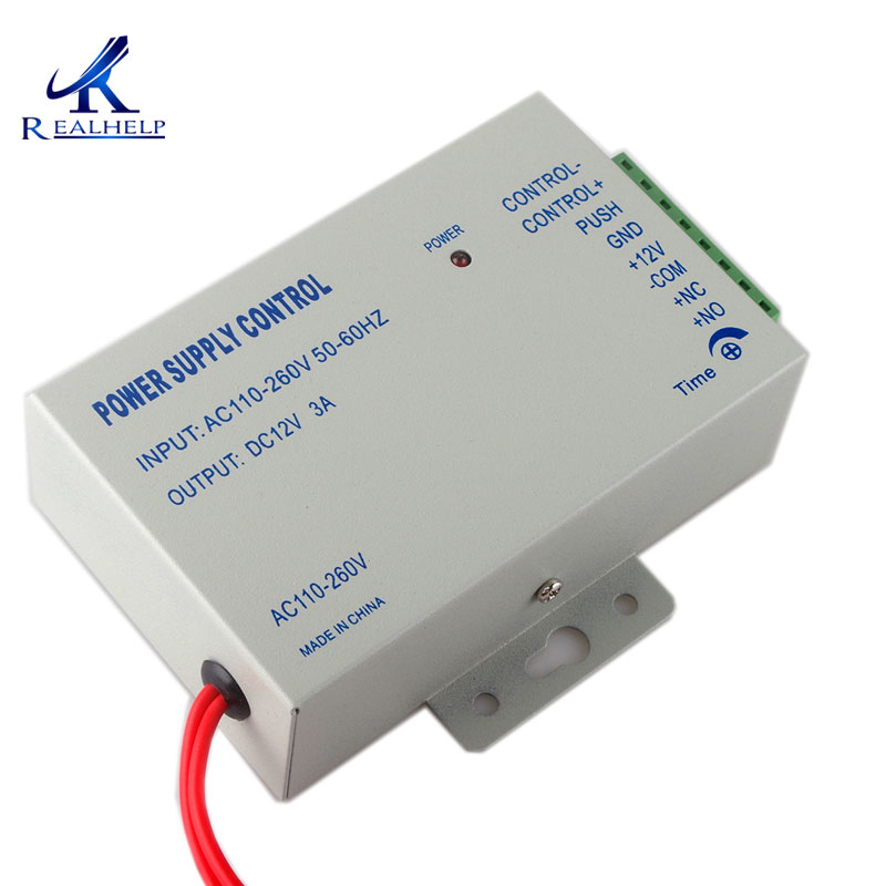 Door Access Control Power Supply Universal Work in Worldwide DC 12V 3A AC 110~240V For Access Control Sytem