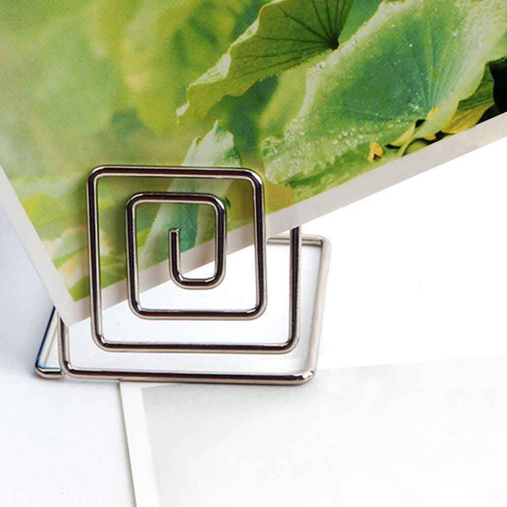 Lot de 20 porte-cartes de table réutilisables en fil d'acier pour anniversaire, décoration de table, restaurants, fêtes de mariage, numéros pour panneaux alimentaires