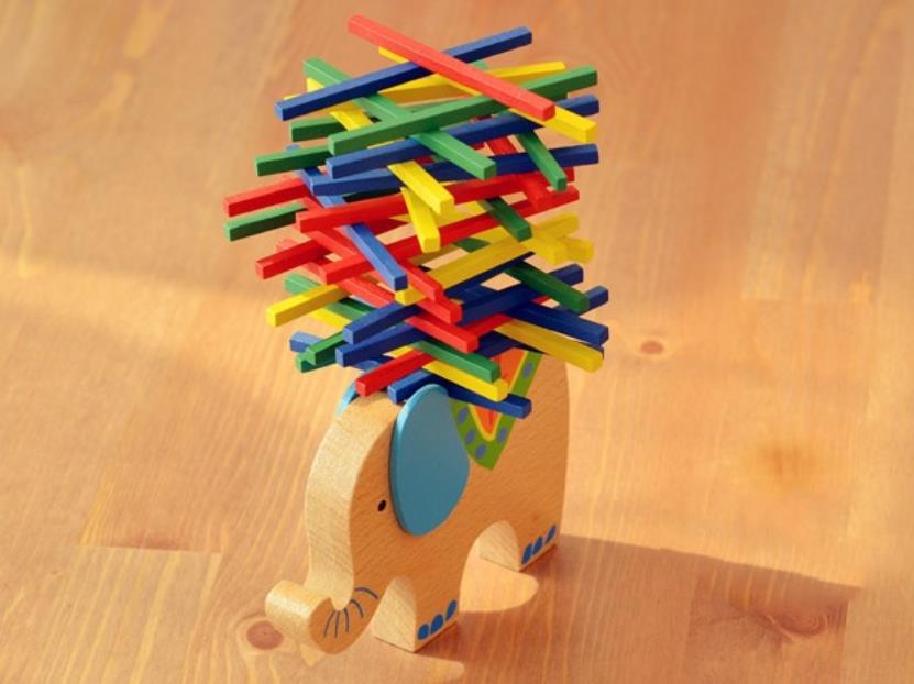 Houten Puzzel Speelgoed Puzzel Speelgoed Kids Balance Game Bars Domino Game Elephent/Camel Balance Jenga Interactieve