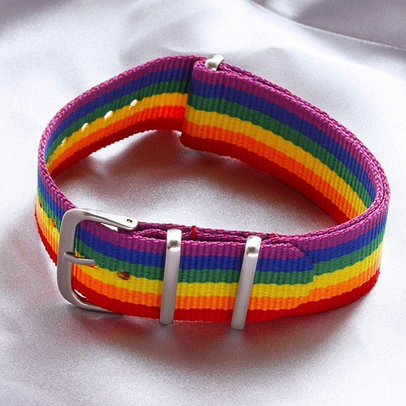 Ins Nepal Regenboog Geweven Armbanden Lgbt Lesbiennes Gays Bisexuals Armbanden Geweven Gevlochten Vrouwen Pride Mannen Paar Vriendschap Sieraden
