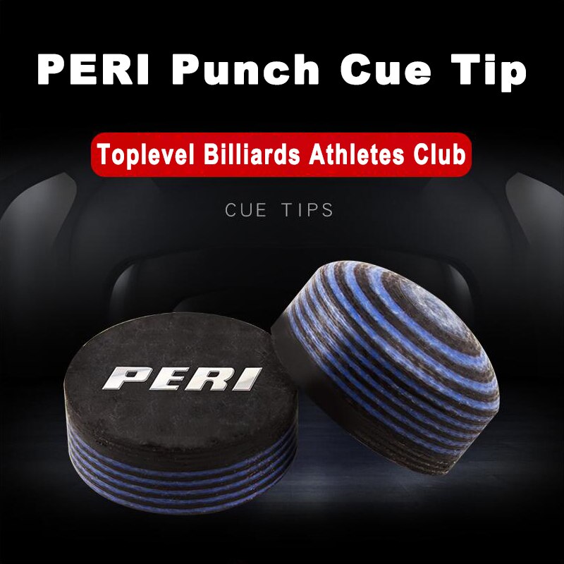 Peri officiel butik pool billard tip punch cue tip 14mm tip peri billiard tilbehør billard atleter bruger punch cue tip