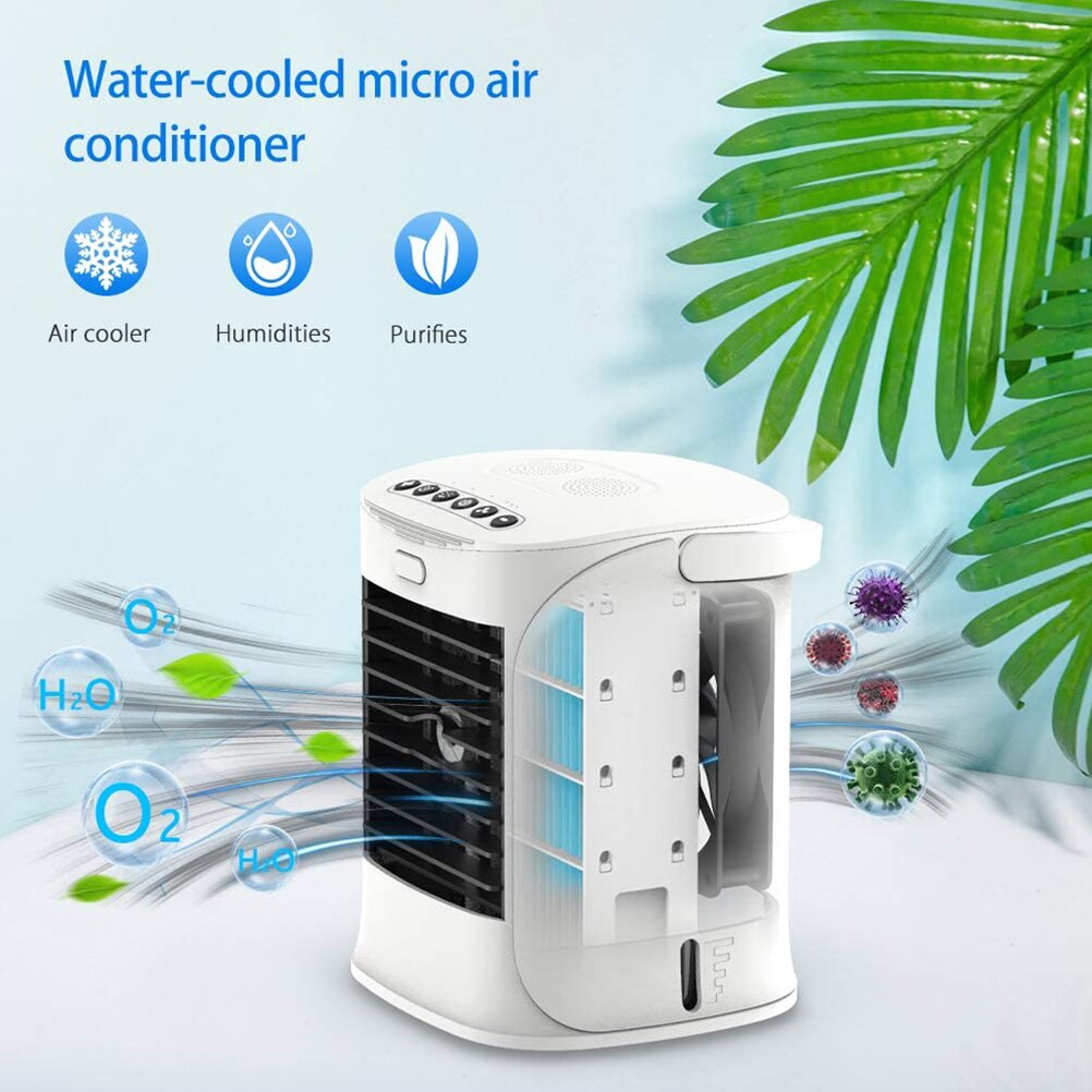 3 in 1 multifunctional Air Conditioner Fan Air Cooler With Water Tanks Home Desktop Mini Fans USB Charging Air Conditioning Fan