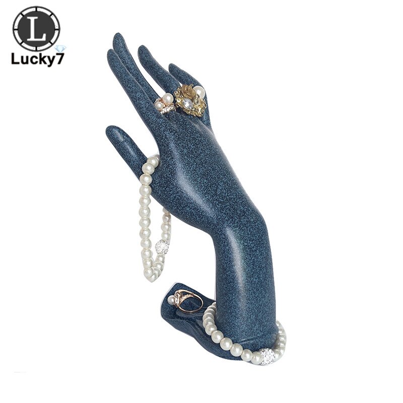 Resin Side Face Portrait & OK Hand Model Necklace Jewelry Stand Storage Earrings Hanging Bracelet Ring Jewelry Display Props