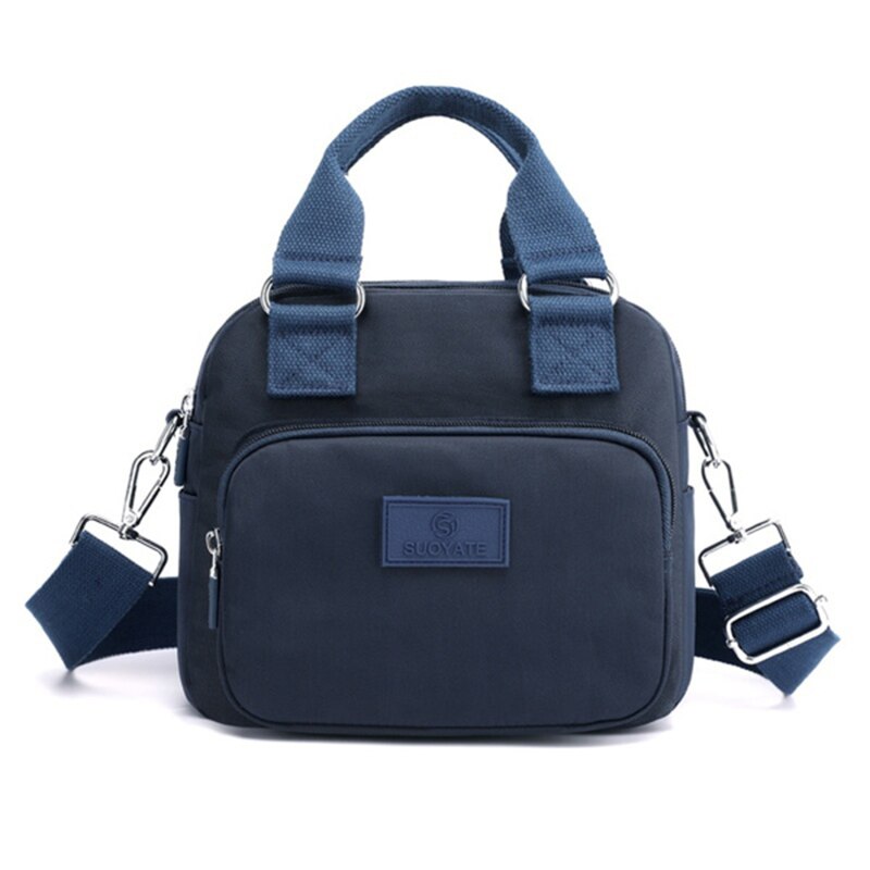 #39 -schultertasche aus nylon, große umhängetasche, kleine damen- #39: Tiefes blau