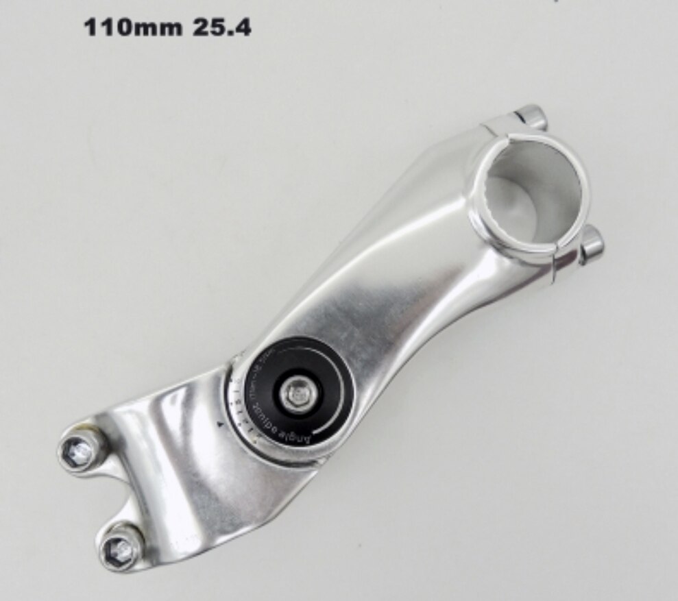 Bicycle Handlebar Stem Ultralight MTB Road Bike 25.4/31.8mm Adjustable Bike Stem 3D Aluminium Alloy: Sliver C 25.4mm