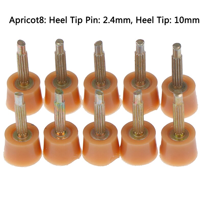 Goupilles de réparation de talon, 5 paires, pointes de chaussures, robinets de cheville, chaussures de remplacement, accessoires de chaussures: Apricot 8