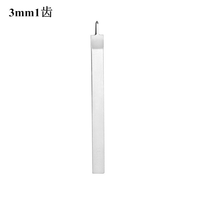 Læder hul i fransk stil håndlavet taske sko syning stanseværktøj 3/4/5/6mm skarpe fladskårne stålmejsler: 3mm-1 hul