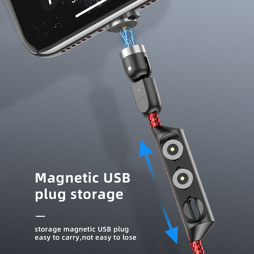 3 In 1 Kabel Plug Case Charger Connector Draagbare Magneet Magnetische Opbergdoos Voor Outdoor Mobiele Telefoon Decoratie