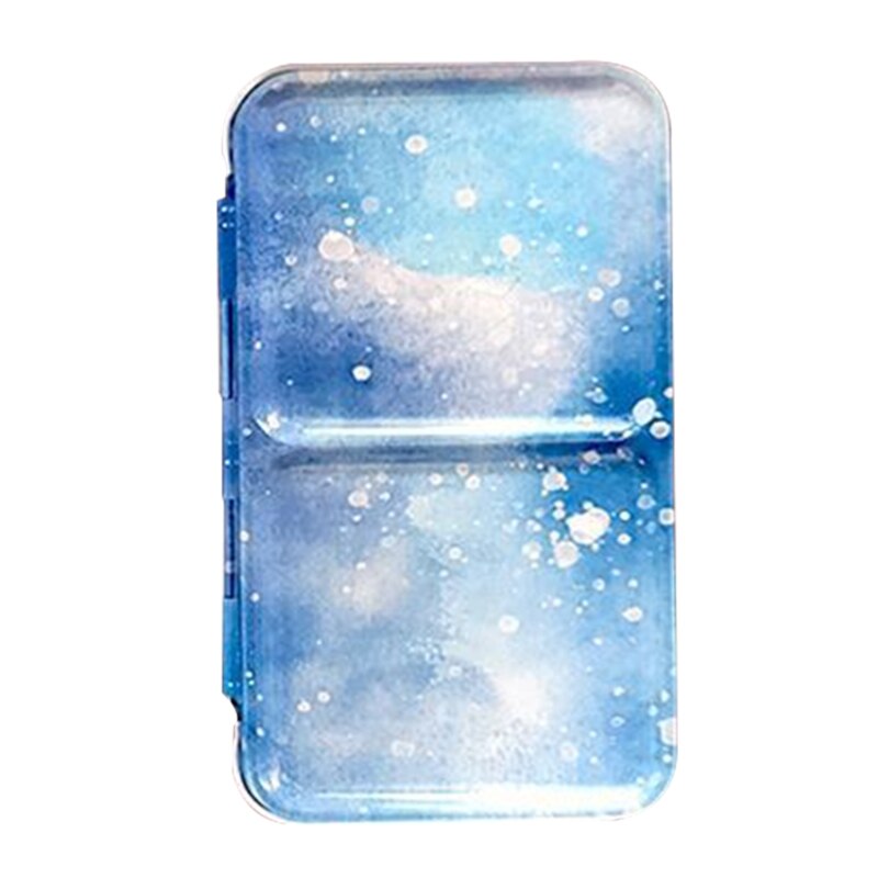 Kleur Lege Palet Case Eenvoudige Reiniging Blikken Doos Verf Opslag Ijzeren Doos Voor Schilderen Liefhebbers Ijzeren Doos Opslag Verf: D