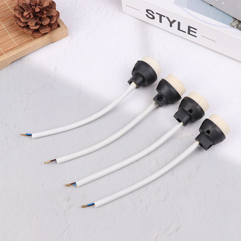 4 Stuks Gu10 Lamp Basis Keramische Lamphouder Socket Connector Adapter Draad Voor Led Lamp Stand Kroonluchter Halogeenleds Accessoire