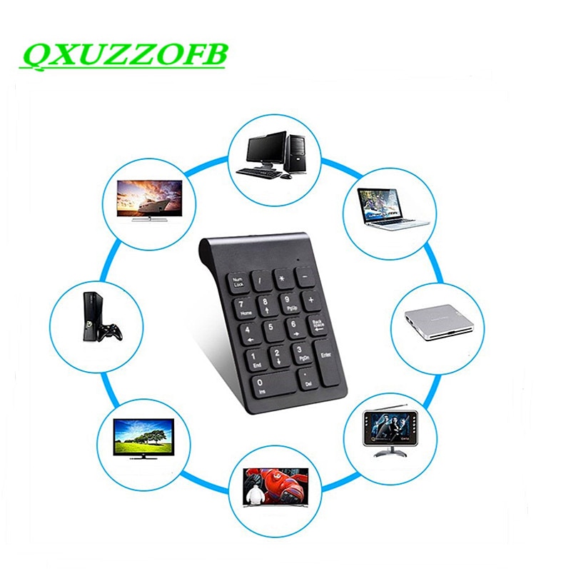 Multifunctional Numeric Keypad 2.4GHz Wired Numpad 18 Keys Digital Keyboard For Accounting Teller Laptop Notebook Tablets