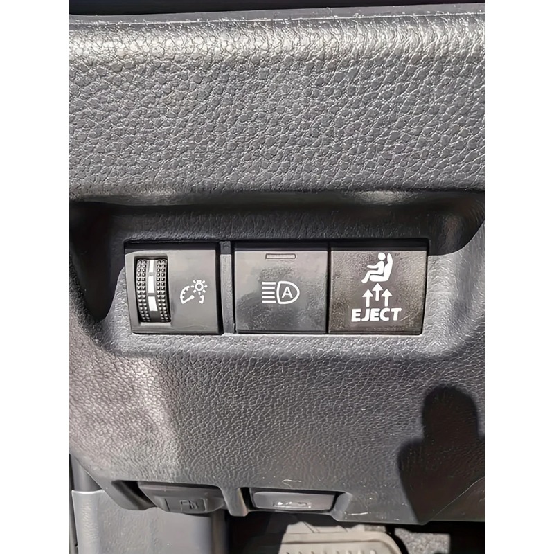 Vinyl Passenger Ejection Seat Stickers For Vehicle Dash Novelty Eject Dash Switch Labels Unused Button Decoration Decal