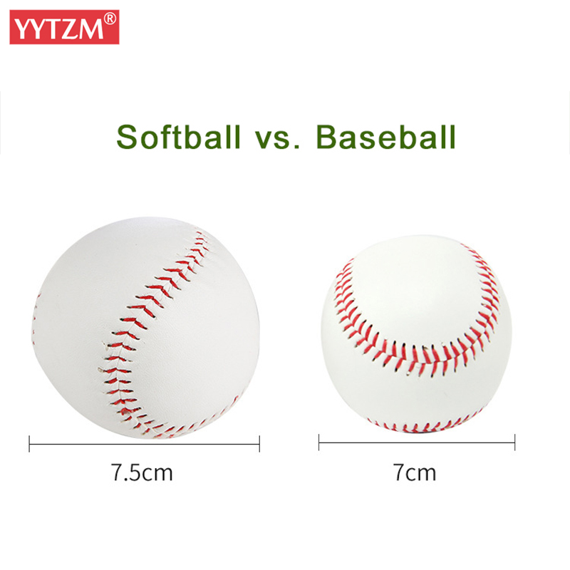 Softball no .10 pvc tørklædeskind solidt 10 tommer håndsyet børnestuderende baseballtræning øve eksamen boldbat