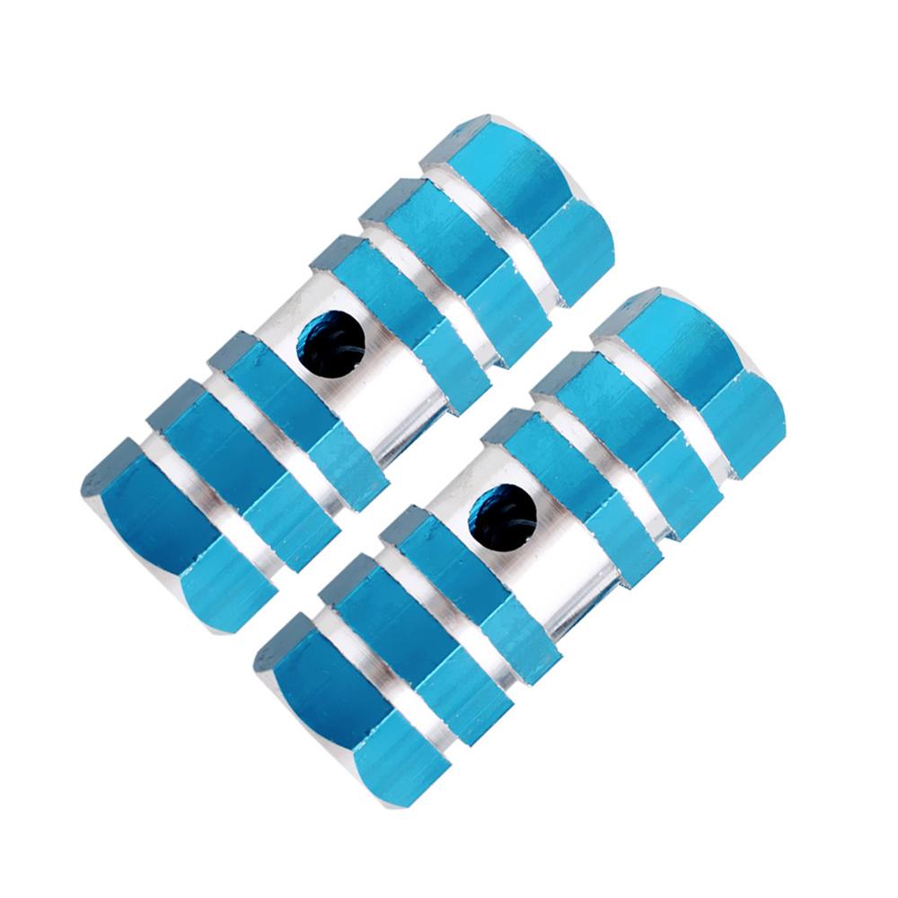 Pedales para bicicleta de montaña, 1 par, cilindro de ángulo sexi de 3/8 ", piezas para bicicleta de montaña de aleación de aluminio, reposapiés BMX, #281094: Blue
