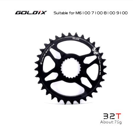 Direct Mount Mtb Kettingblad 32T 34T 36T 38T 40T Mountain Fiets Kettingwiel Voor M6100 M7100 m8100 M9100 12 Speed Crankstel: 32T