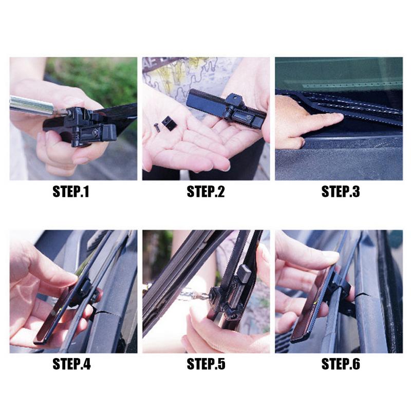 Hypersonic Car Wiper Pressure Top Stand Windshield Black Wiper Wing Blade Spoiler Car Accessories for peugeot 307