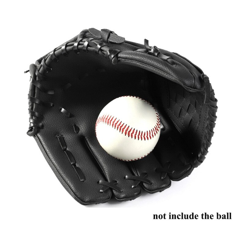 Baseball Handschuh weicher Ball Praxis Ausrügestochen Größe 10.5/11.5/12,5 Verknüpfungen Hand Für Erwachsene Mann Frau Zug Handschuhe