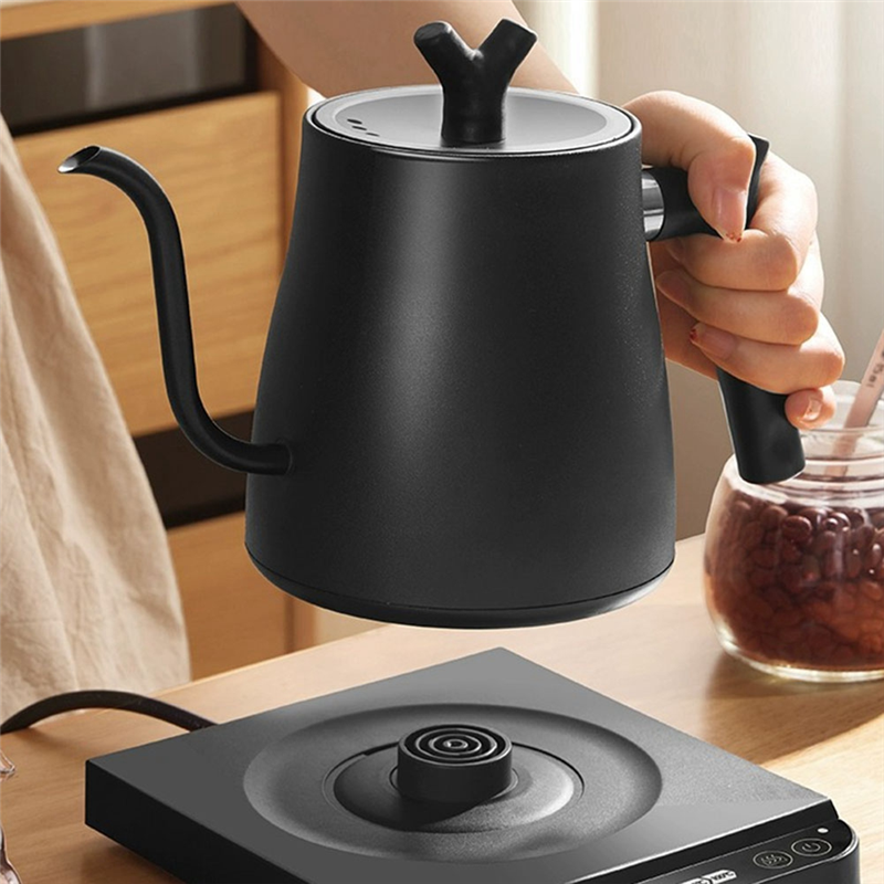 A36t-1000ml snabbvärmande vattenkokare 304 elektriska vattenkokare i rostfritt stål och kaffekokare automatisk avstängning