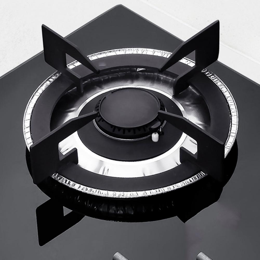 10Pcs Stove Pad Waterproof Removable Gas Stove Protector Round/Square Shape Stovetop Protector for Home Gas Stove Cover