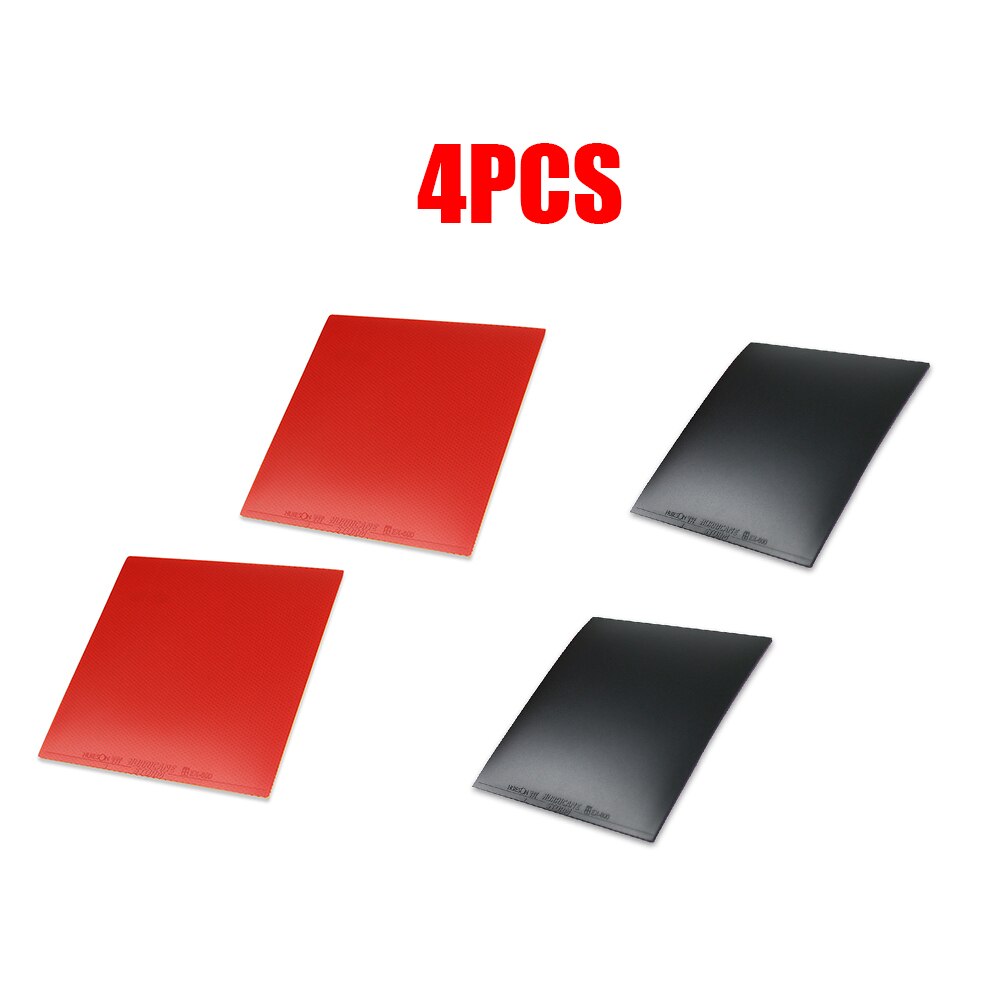 4pcs Ruber Rubbers Corbor Pips-In Table Tennis Rubber With Sponge Ping Pong Ruber Ping Pong Cover Training Accessories