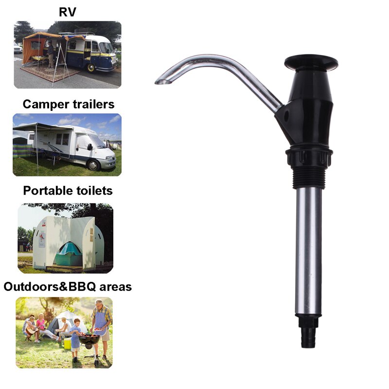 Replacement Caravan Sink Aluminum Water Hand Pump Tap , Outdoor BBQ Water Bottle Pump Tap Camping Trailer Motorhome Rv 4wd