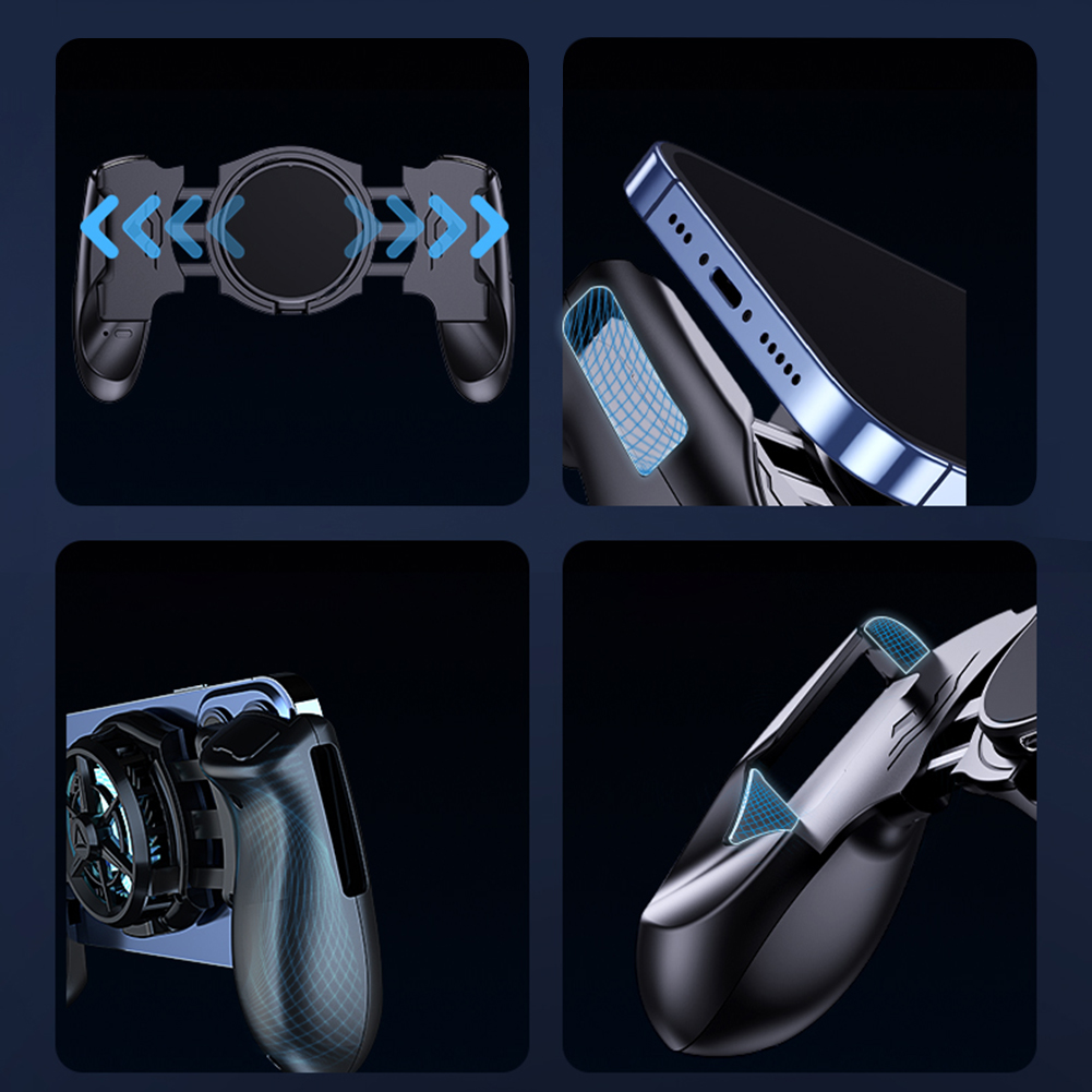 Handy Stretching Game Controller mit Kühl lüfter Handy Game Controller Mobile Joystick Controller für Android & iPhone