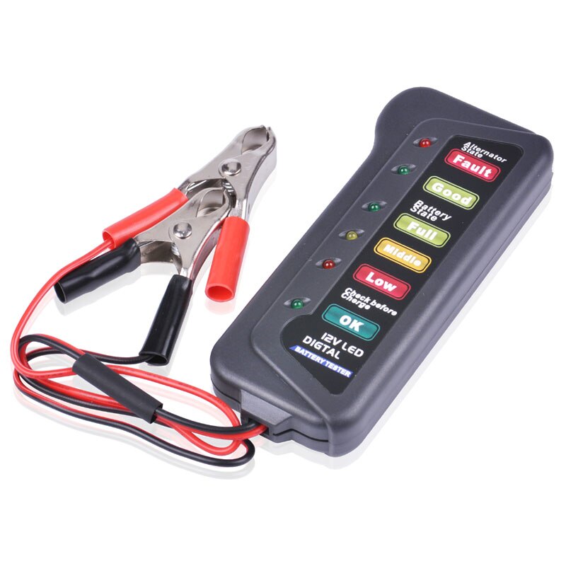 LED Battery Gauge Battery Indicator Tester 12V for CAR Motorcycle ATV snowmobile marine golf carts Vehicle battery BI007