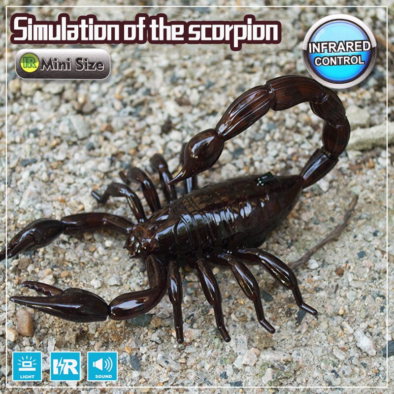 Scorpion Télécommandé Infrarouge HMLTD – Farce Et Jeu Avec Animaux, Mouvements Réalistes, Yeux Lumineux – Cadeau Rigolo Pour Ados Et Adultes