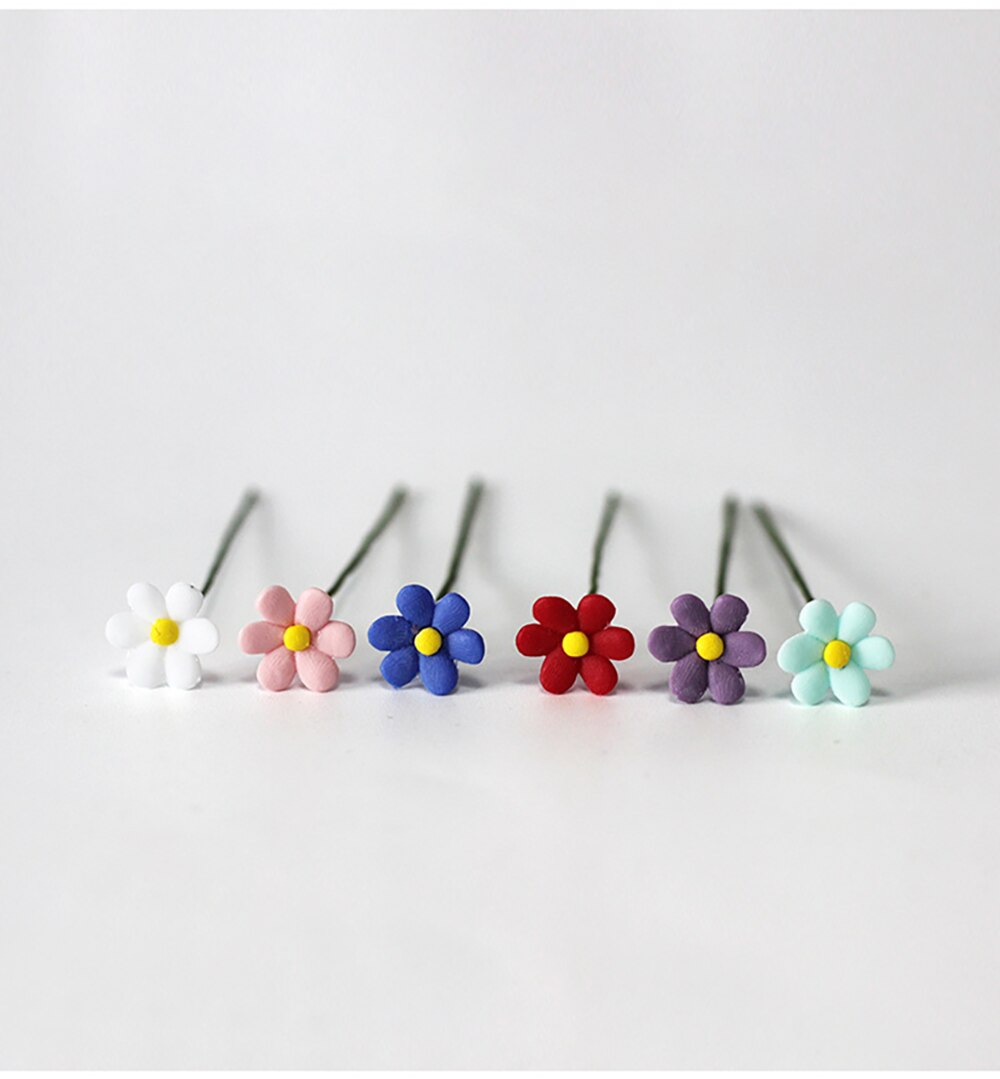 2pcs 1/12 Dollhouse Miniature Accessories Mini Resin Daisy Simulation Flower Model Toys for Doll House Decoration ob11