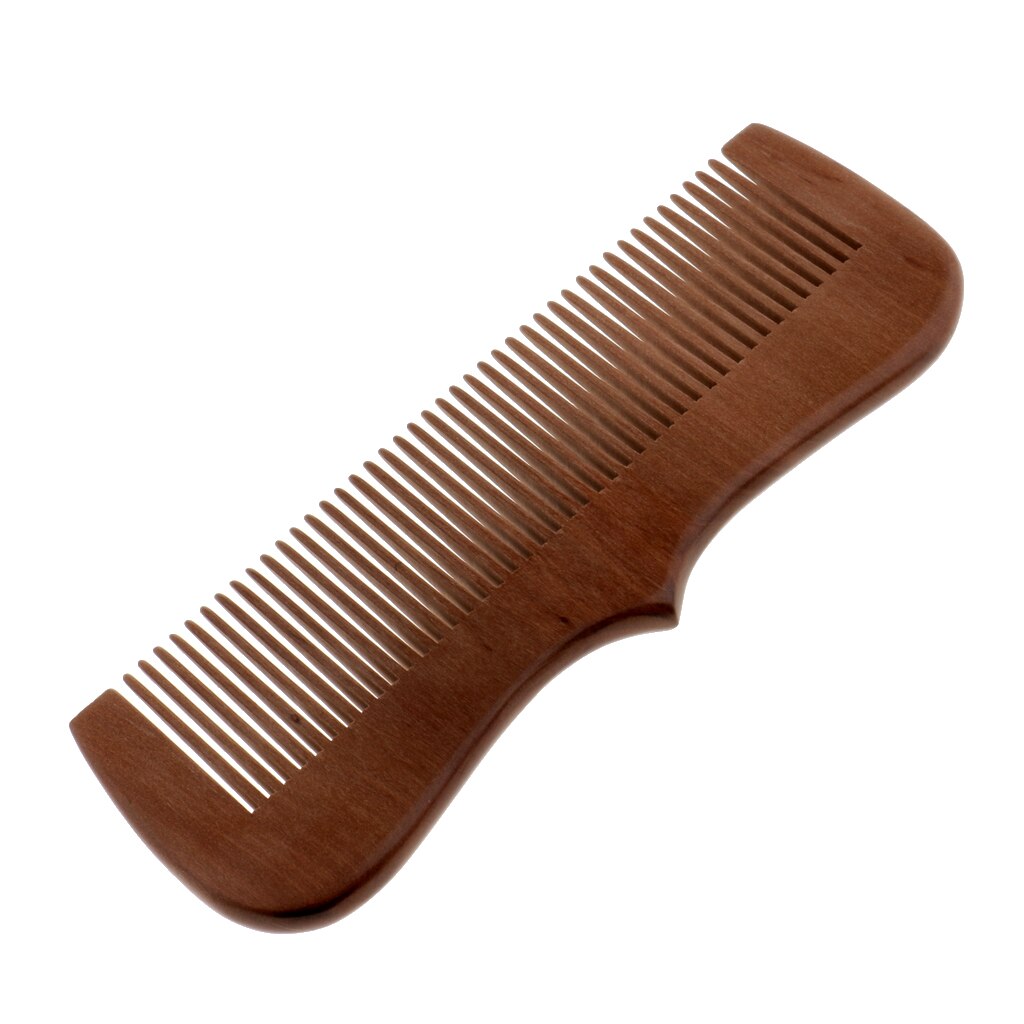 Handcraft Peach Wood Comb Non-Static and Eco-friendly for Scalp Massage Hair Health -6" Fine Toothed