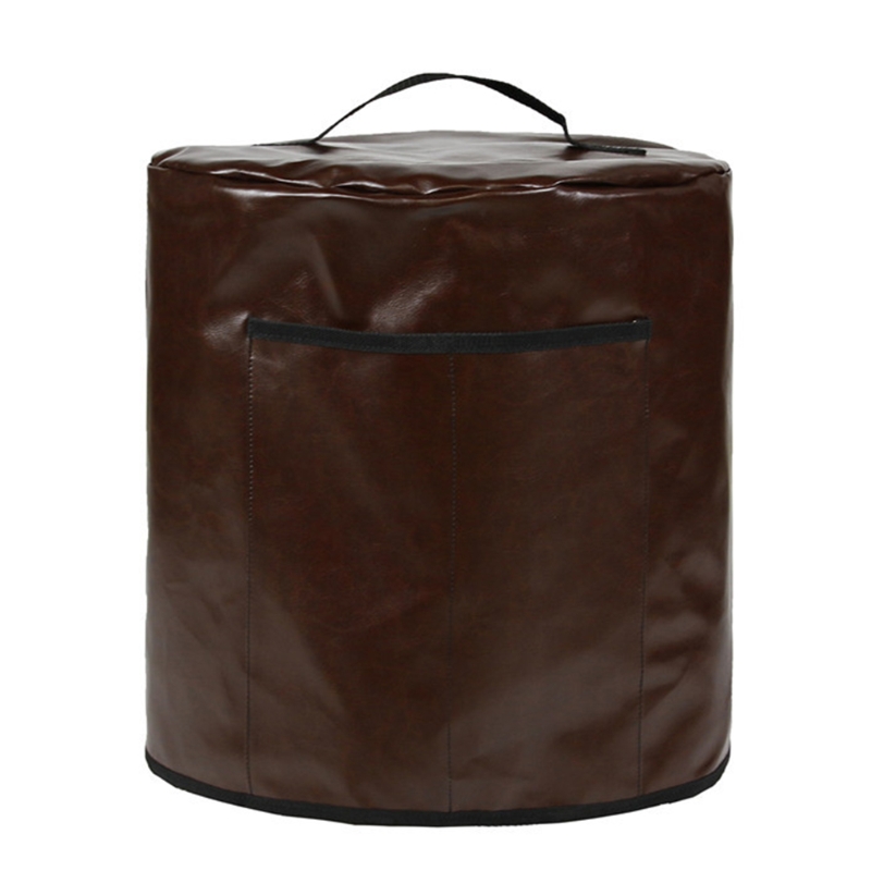 Leather Pressure Cooker Cover Kitchen Appliance Covers with Pocket &amp; Top Handle Fit for 8QT Air Fryer/ Rice Cooker
