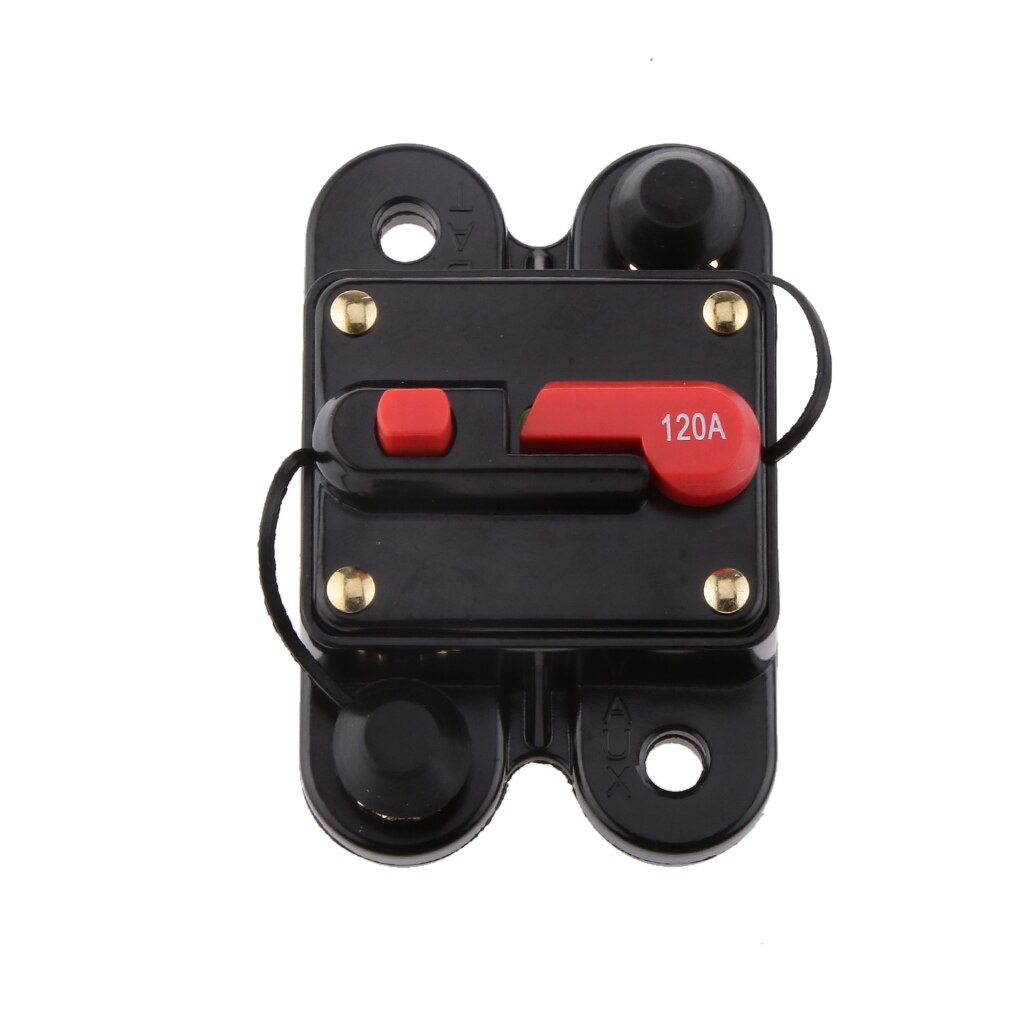 Car Auto Marine Inline Circuit Breaker 120AMP Manual Reset Fuse Holder