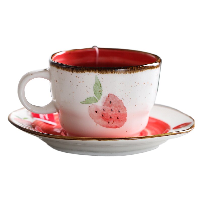 Posliinikupit teekuppisetti kahvikupit lautasella keraamiset teemukit setti, espresso kahvikuppimukit setti