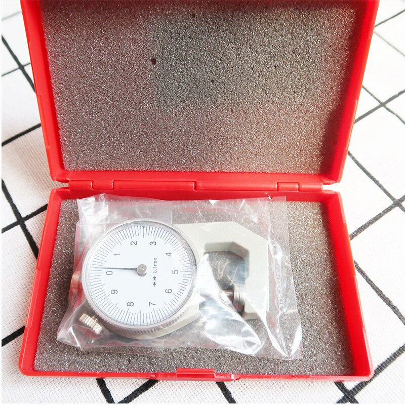 LMDZ 0-10mm Zifferblatt Dicke Messgerät Metall Breite Messung Dicke Meter Zifferblatt Tester robust analysieren Messung Werkzeug