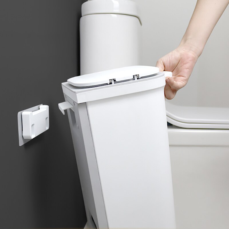 10L Opknoping Prullenbak Badkamer Muur Gemonteerde Prullenbak Keukenkast Deur Opknoping Afvalbak Bespaar Ruimte Vuilnisbak thuis Vuilnisbak