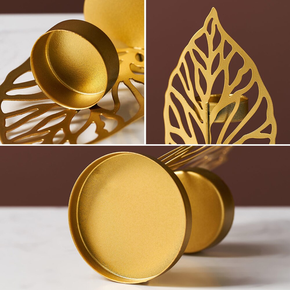 Nordic Thuis Decoratie Gouden Kandelaar Home Decor Tafel Centrum Kandelaar Marokkaanse Decor Moderne Metalen Kerst Middelpunt