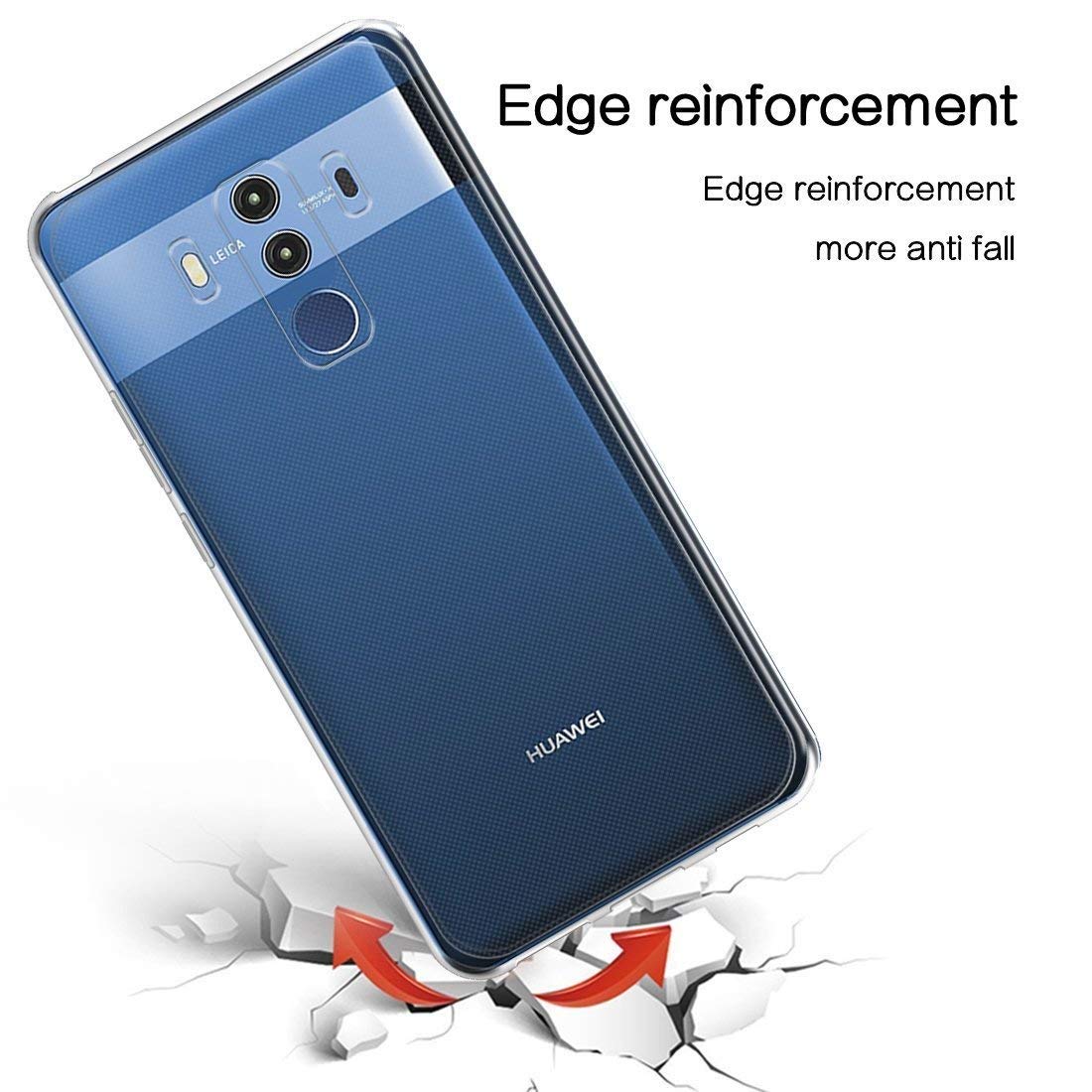 per Il caso di Huawei compagno 10 Compagno 10 Lite TPU silicone Trasparente Montato Cassa Molle Del Respingente per Huawei compagno 10 pro trasparente Della Copertura Posteriore