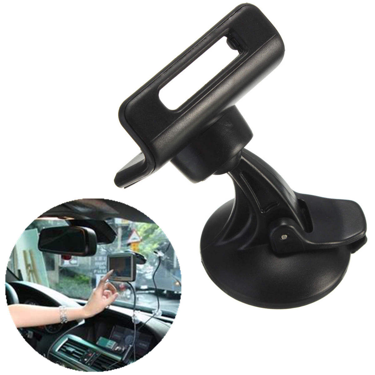 Car Vehicle Voorruit Houder Cradle Voor Tomtom Go 1015 2405 2435 2050 2505 Zwart