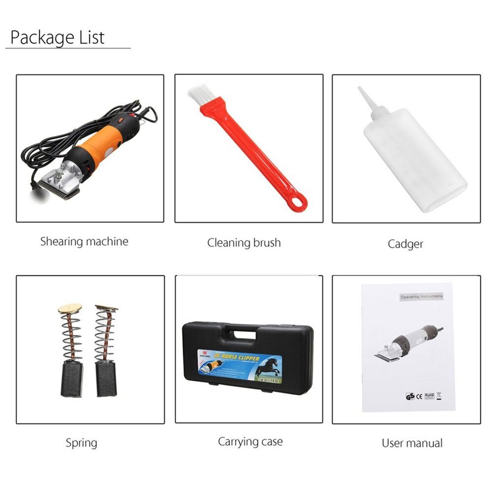 Sheep Shears Electric Animal Grooming Clippers Heavy Duty Farm Livestock Haircut Trimmer Thick Coat Animals