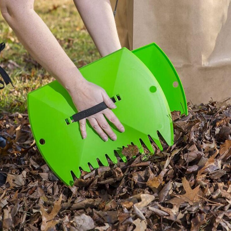 Tuin-Yard Blad Scoops,Plastic Scoop Gr, hand Blad Harken En Blad Collector Voor Tuin Vuilnis Geweldige Tool Set Van 2