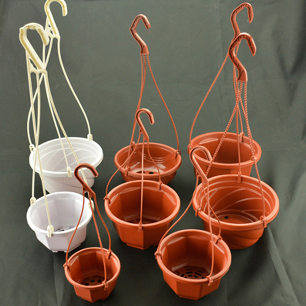 Hängender Blumentopf aus Kunststoff, Sukkulenten-Übertopf, Orchideen-Hängetopf für Balkon, Garten, Pflanzbedarf, 9,8 cm