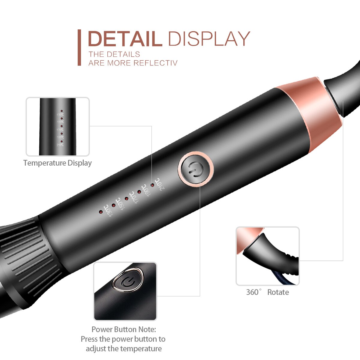 TRESemme 28mm Ceramic Waving Wand, Ceramic, Hair Curling Wand, Loose Waves | UK - View #3