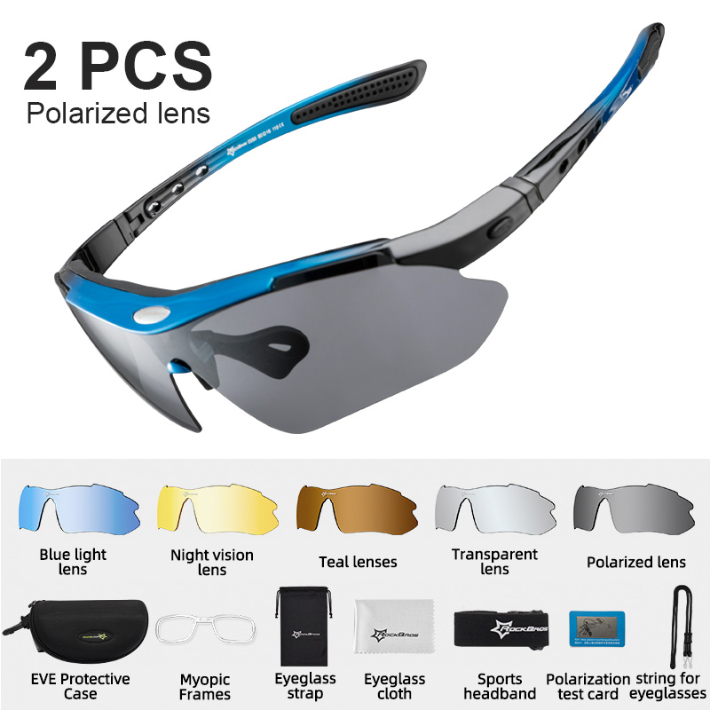ROCKBROS Polarized Cycling Glasses Clear Bike Glasses Eyewear UV400 Outdoor Sport Sunglasses Men Women Cycling Sunglasses: Pink