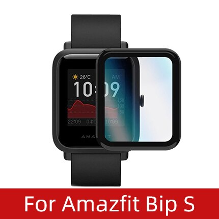 Miękkie włókno szkło ochronne przezroczysta folia do Amazfit GTS 2 Mini GTS2 GTS2e Bip S U Pro Smartwatch ekran futerał ochronny: For Bip S / 2 Pcs