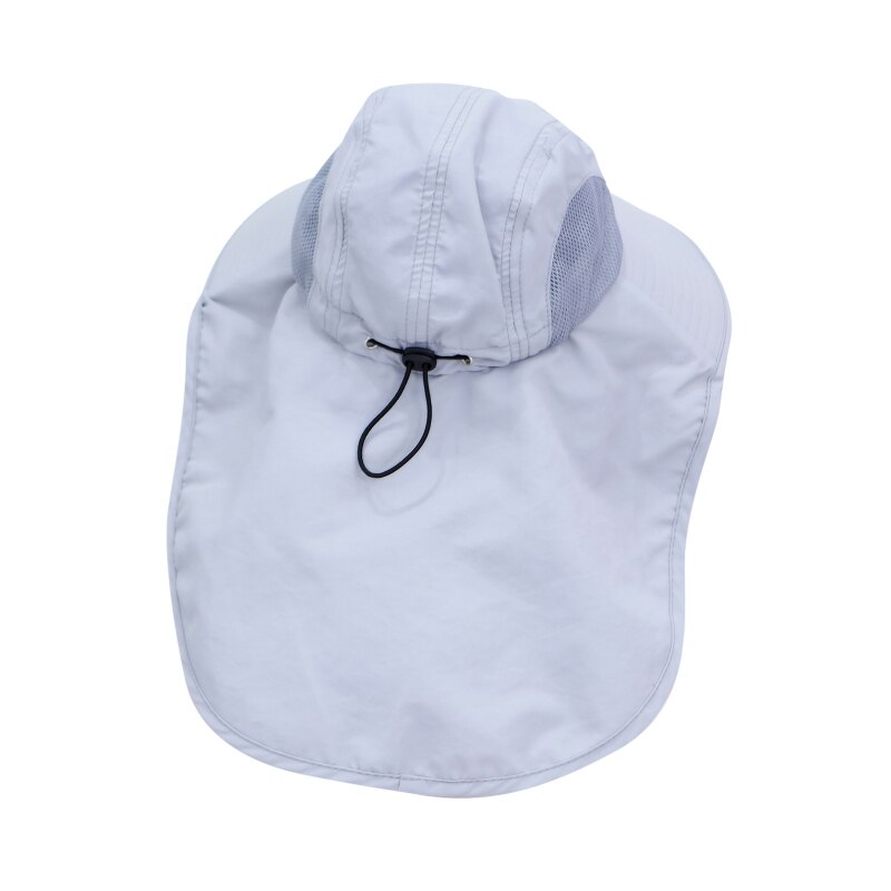 UPF 50 + cappello da suola a tesa larga cappello estivo regolabile per bambini cappellini da spiaggia da viaggio per ragazzi: leggero grigio