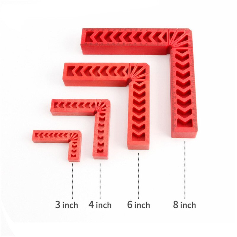TTLIFE 90 Degree Positioning Squares Plastic Clamping Square Right Angle Clamp Woodworking Carpenter Tool Table Safe Accessories