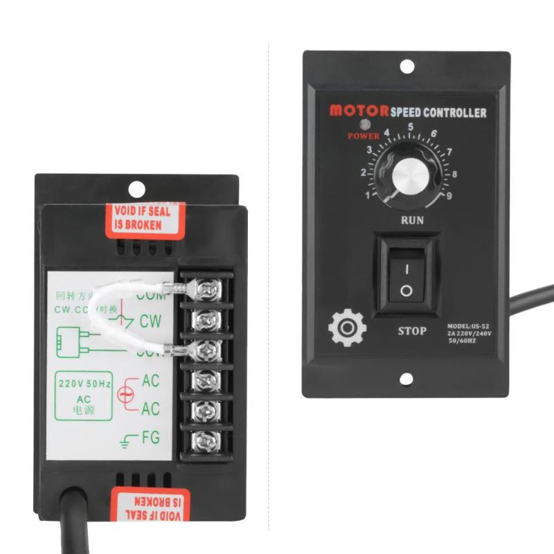 1pc AC Motor Speed Controller 400W AC 220V Motor Speed Pinpoint Regulator Controller Forward