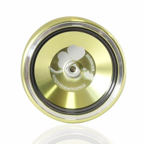 Magic yoyo M001 yoyo Clouds YOYO CNC Metal KK bearing yoyo Toys Special Props diabolo juggling: green
